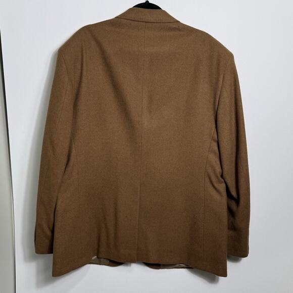 VTG 70s Hunt Valley Camel Hair Sport Coat 46R 2 Button Luxury Blazer USA *READ - Picture 3 of 13
